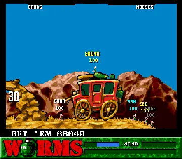 Worms (Europe) screen shot game playing